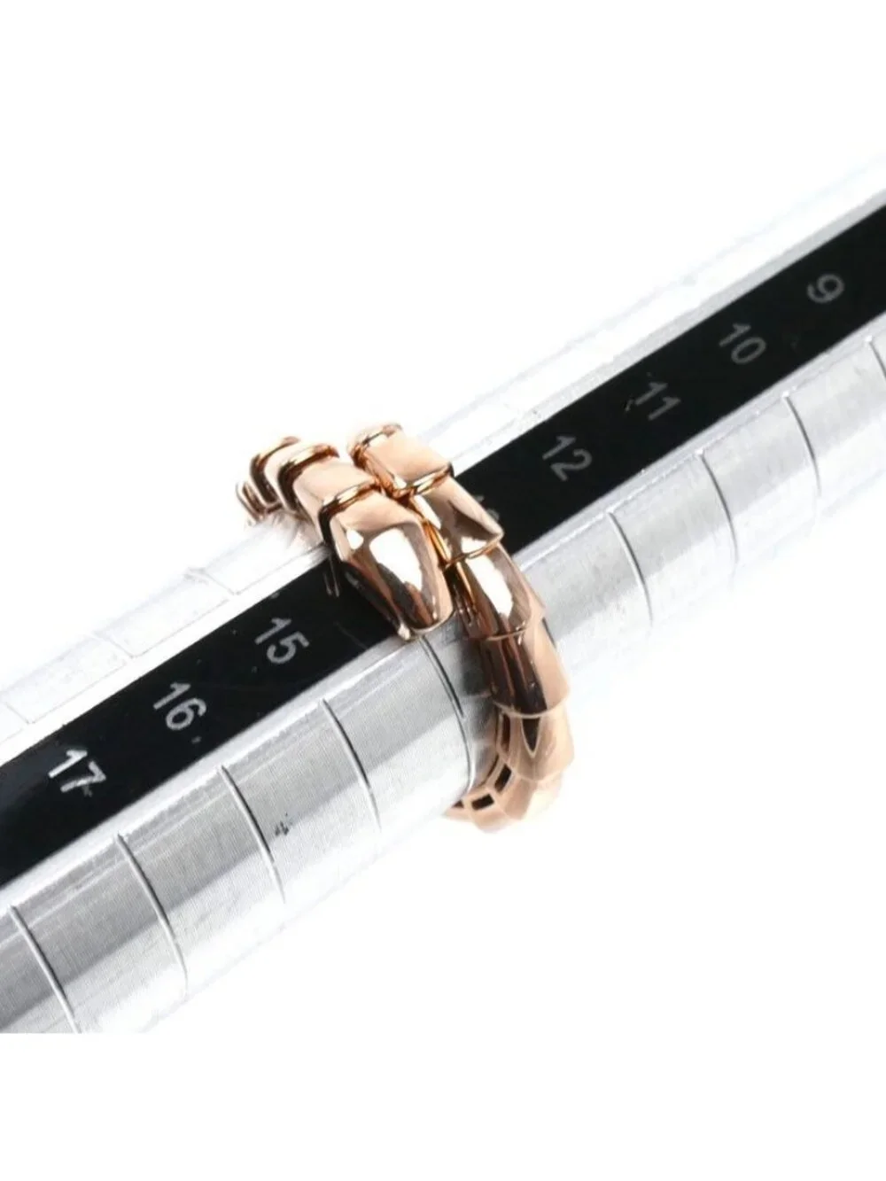 Bvlgari 18K Pink Gold Serpenti Viper Ring